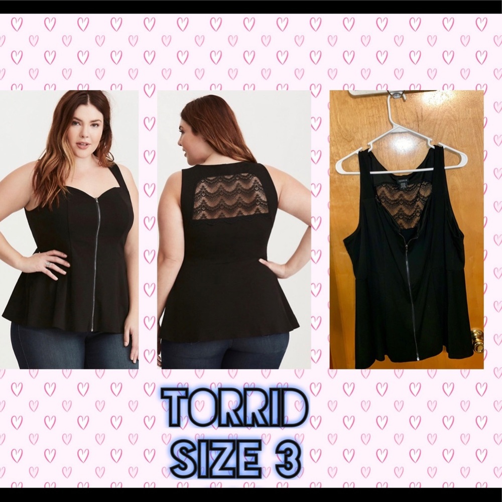 Torrid peplum top